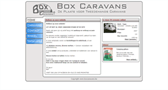 Desktop Screenshot of boxcaravans.be